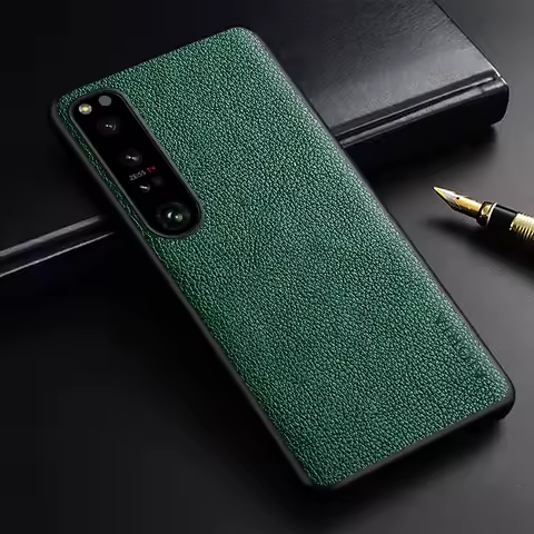 Phone Case for Sony Xperia 5 1 10 5 ACE 2 IV III slim premium PU leather Funda Business Style Cover 
