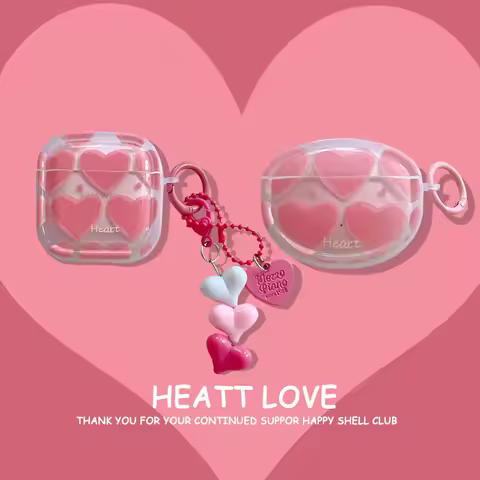 Love Heart Case for HUAWEI FreeBuds 7i 5i 6i 5 4i Protective headset Cover for FreeClip Free Buds Pr