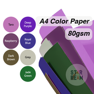 (A480gsm) Dark Brown/Jade Green/Deep Purple/Royal Blue/Grey/Taro/Raspberry Color Paper 450 Sheets (C