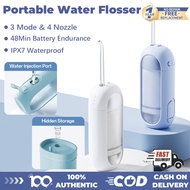 Portable Water Flosser 150ML Oral Irrigator 3 Speed 4 Nozzle IPX7 Waterproof Dental Floss Teeth Clea