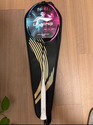 【全新包穿線】LiNing李寧 戰戟戟8000 全碳素羽球拍 耐用控球型 單拍綠粉