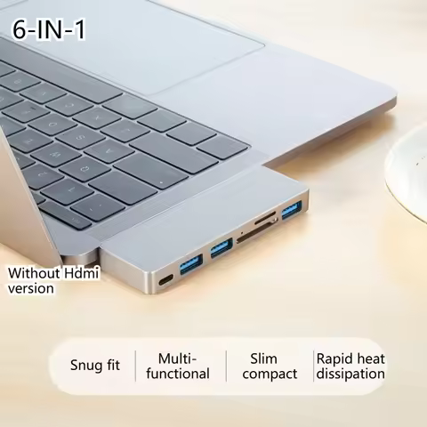 USB 3.1 Type-C Hub to HDMI Adapter 4K Thunderbolt 3 USB C Hub 3.0 TF SD Reader Slot PD For MacBook A