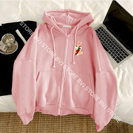 hoodie wanita pink switer cewek terbaru 2021 korea sweter korean style warna ping hodie wanita kekin