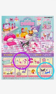 Rement Melody & Kuromi Diner  盒蛋 只開盒確認