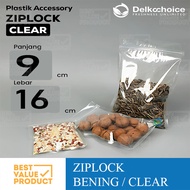 Plastic Clip Accessories BENING 9x16 Snack/ Lay Bag Zip Ziplock Clear Transparent Powder/ 9 x 16