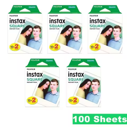 10-100 Sheets In Stock Square White Edge Film Photo Paper Fuji Instax Film For Instax SQ10 SQ6 SQ20 