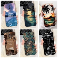 For Vivo S1 Pro (1920) / S1 (1907) New Fashion Dusk Beach Painting Casing VivoS1 S1Pro Lens Protecti