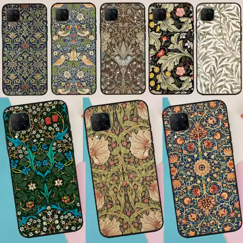 William Morris For Huawei P20 P40 Lite P60 P30 Pro Nova 5T 9 10 SE 12s 12i 11i Y90 Y70 Y60 Y61 Y91 Y
