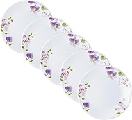 Corelle J108-VM CP-1537 Violet Mist Medium Plate, Set of 5