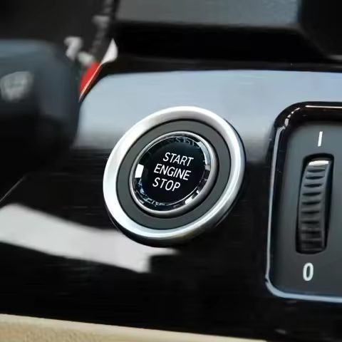 Car Engine Start Stop Switch Button Sticker Interior Trim For BMW X1 E81 E84 E87 X5 E70 X6 E71 E90 E