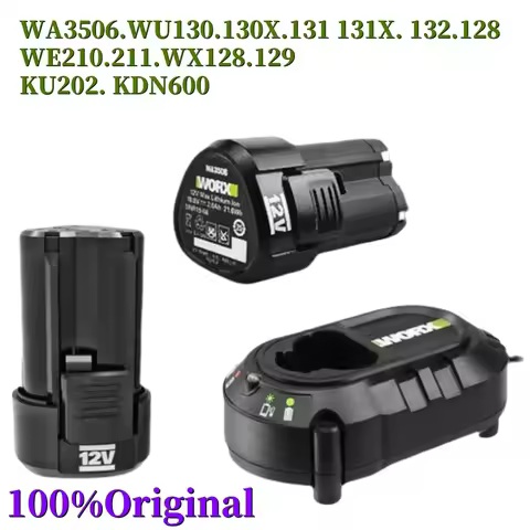 100%Original 2000mAh for WORX Kress 12V WA3506 WU127 WU128 WU130 WU131X WU132 WU280 WX128 WX129 WX54