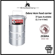 14cm ZEBRA Food Carrier- Tiffin Carrier- [2 3 4 Tier] Food Carrier- Mangkuk Tingkat Tiffin [SUS 304 