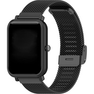 E ECSEM Metal Loop Bands Compatible for Spade Health Smartwatch 4 Adjustable Stainless Steel Replace