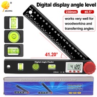 230mm 4in1 digital protractor angle ruler spirit level universal level ruler woodworking angle 360 d