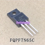 10PCS Original FQPF7N65C 7N65C MOSFET 650V 7A MOS new original