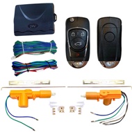 AUTO K ONE  ชุดเซ็นทรัลล็อครถยนต์พร้อมกุญแจรีโมท2ตัว 24V สำหรับรถยนต์ 2 ประตู  ใช้ได้กับทุกรุ่น(ที่ร