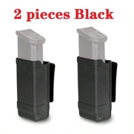 (2 chiếc màu đen) Túi đựng đa năng chiến thuật đơn phù hợp với phụ kiện 9mm G17 P226 HK USP CZ P09