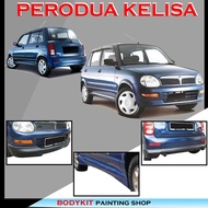 PERODUA KELISA FACELIFT FULLSET SKIRTING (FRONT SKIRT ,SIDE SKIRT, REAR SKIRT) -MATERIAL FIBER BODYK