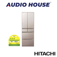 HITACHI R-HW540RS-XN  416L 6 DOOR FRIDGE  CRYSTAL CHAMPAGNE  3 TICKS  1 YEAR WARRANTY BY HITACHI