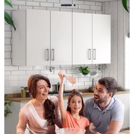 *Ready Stock*Kitchen cabinet wall cabinet bedroom wall-mounted storage kabinet diy (140x37x60cm 4 do