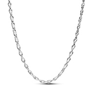 Pandora Silver Figure of 8 chain link sterling silver necklace เซตสร้อยคอ สร้อยคอแพนดอร่า สร้อยคอ แพ