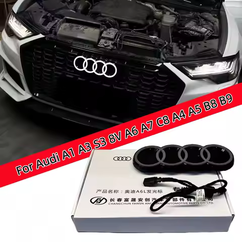 OEM For Audi A6 A7 A1 A3 S3 8V A4 A5 B8 B9 Grille Logo with Light 4KD853605