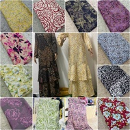 Kain pasang english cotton🌟Kain manggo vietnam✨Kain Pasang 4Meter🌟satin emboss vietnam