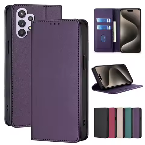 Leather Wallet Cases For Samsung Galaxy A10S A10E A9S A8 Plus A7 A6 A5 A05S A04S A04E A03S 2018 2017