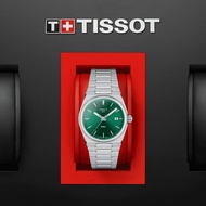 TISSOT T137.210.11.081.00 T1372101108100 PRX 35MM Unisex Watch Quartz Green Index SS Bracelet *Origi