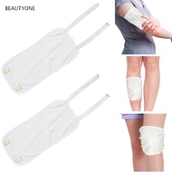 TOPBEAUTY Castor Oil Bag, Cotton Anti Oil Leak knee Castor Oil Pack Wrap, Unisex Elastic Strap Reusable|Washable Castor Oil Compress Pad for Neck Calf Knee Inflammation