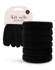 Kitsch Nylon Hair Elastics No Tangle & No Breakage Hair Ties For tails Updos & Braids For All Hair T