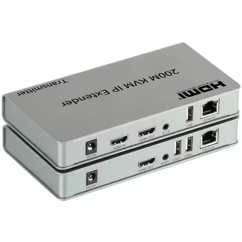200M HDMI KVM Extender over IP/TCP CAT5e/6 1080P HDMI USB Extender Ethernet Transmitter by Network S