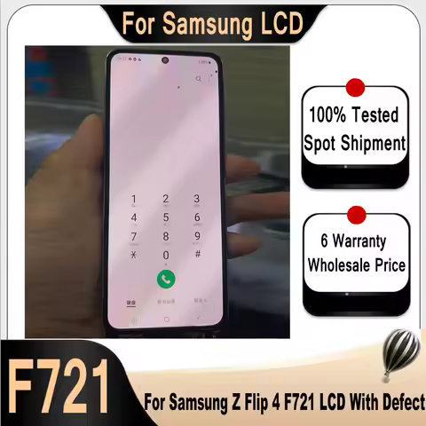 High Quality For Samsung Z Flip 4 LCD Display Touch Screen Replacement For Samsung ZFlip4 LCD F721 F