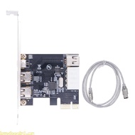 Love Professional PCIe 4 Port 1394 Firewire Expansion Card PCIE to 1394 Adapter