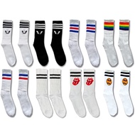 WIJAYA SOCKS - Oldschool Striped Sport Long SOCKS Stokin Lelaki Stokin Sport