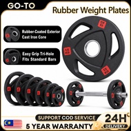 Barbell plate Premium Rubber Coated Grip Barbell Weight Plates dumbbell plates Home Gym Fitness Barb