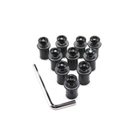 Universal 10PCS M5 5mm Windscreen Windshield Bolts Screw Kits For Kawasaki Z650 Z750 Z800 Z900 Z1000