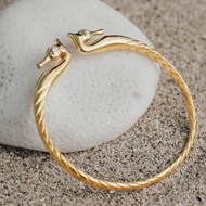 [Original 925 Silver Bracelet] Seahorse Sunaka Jewelry Silver Bangle