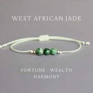1pc West African Jade Bracelet, Green Jade Bracelet, Green Jade Jewelry, Soft Jade Bracelet, Men/Wom