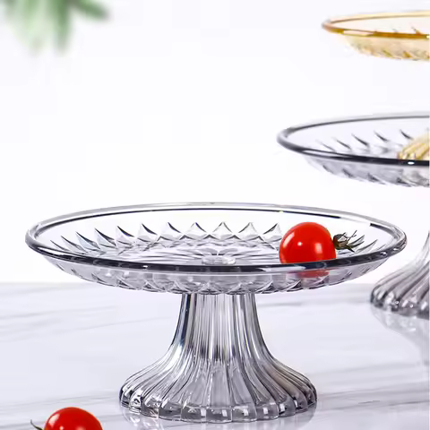 Cupcake Stand Display Platter Acrylic Large Stand Serving Dish For Cake Dessert Cupcake Fruits Tray