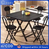 【ZOF1】Versatile 4-Person Folding Table: Compact Design for Family Dinners, Outdoor Events, and Balco