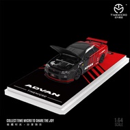 Time Micro 1/64 GTR34 Advan-AT Toys Store - 1/64 Car Model