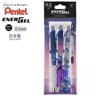 【日本 Disney Store 限定】一套三枝 Stitch 史迪仔 日本製 Pentel EnerGel 0.5mm 黑色 啫喱筆 281134