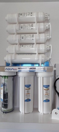 Bộ lọc nước Nano không dùng điện không nước thải AQua lõi công nghệ korea 8 lõi vòi van cấp dây