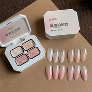 Set gel dặm ombre 4 màu hồng da (Hộp) làm móng học nail sơn móng UV