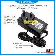 DC 24V 1A 24V 2A 24V 3A Power Adapter Power Supply Transformer Adapter Converter [Pembekal Kuasa 24V