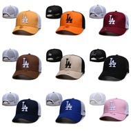 Dodgers Hat Mesh Cap Black Mesh Adjustable American Style Yankees Dodgers Embroidered Hard Top Baseb