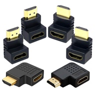 6Pack 3D and 4K HDMI Angled Adapter Combo 4 Pcs 90 and 270 Degree 2 Pcs Vertical Flat Left and Right