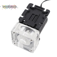 TRACYILLOIAN Water Cooling Pump, 12V DC 500L/H CPU Water Pump, Durable Compact Noiseless G1/4 Thread