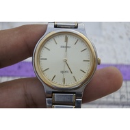 Second-Hand Japanese Vintage Watch Seiko Spirit 7N01 6A70 2 Kings Men's Round Shape Quartz System Si